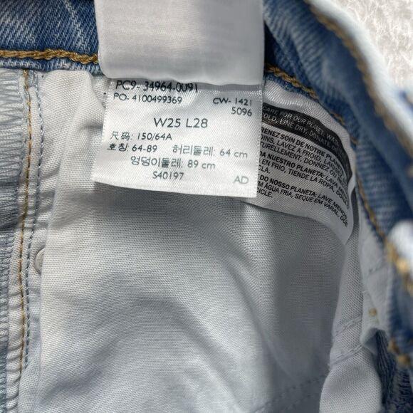 Levi’s Wedgie Jeans Women's 25x28 Blue Straight High Rise Preppy American Denim - Picture 7 of 14